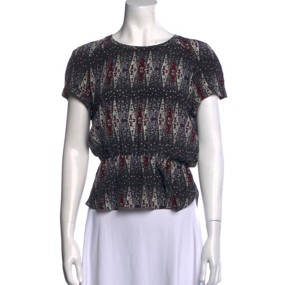 Isabel Marant Etoile silk print top size S NWOT price firm! - Picture 1 of 8